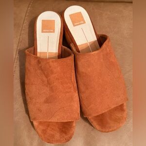 Dolce Vita Women's Brown Suede Mules